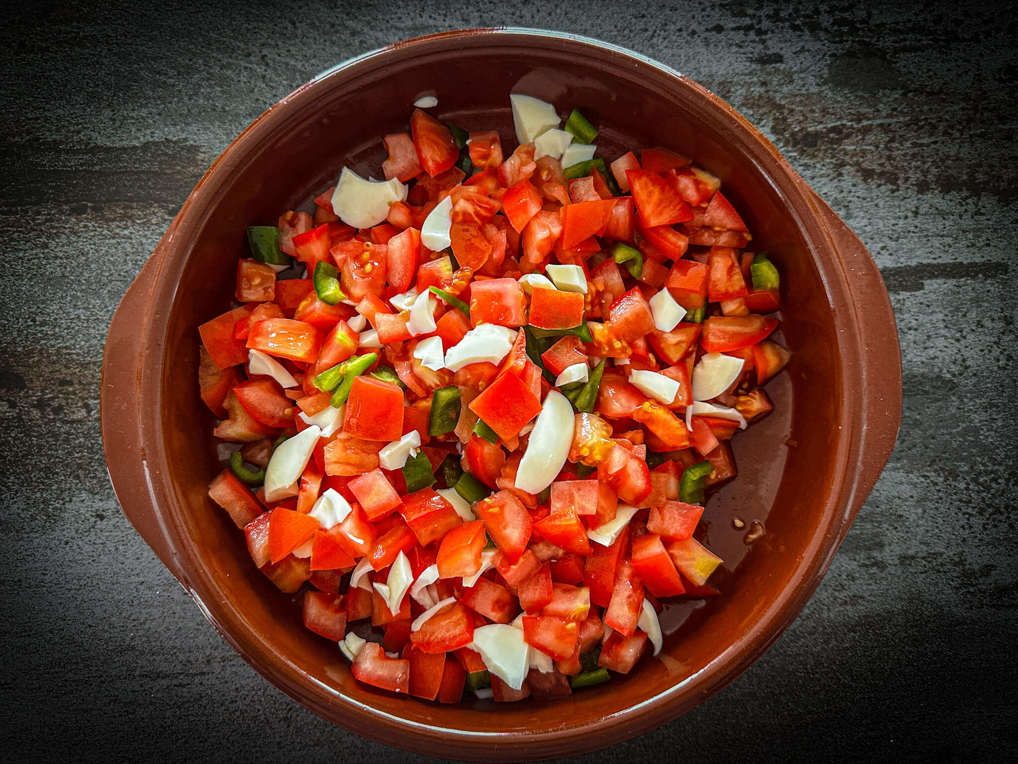 Andalusian Pipirrana tomato and egg
