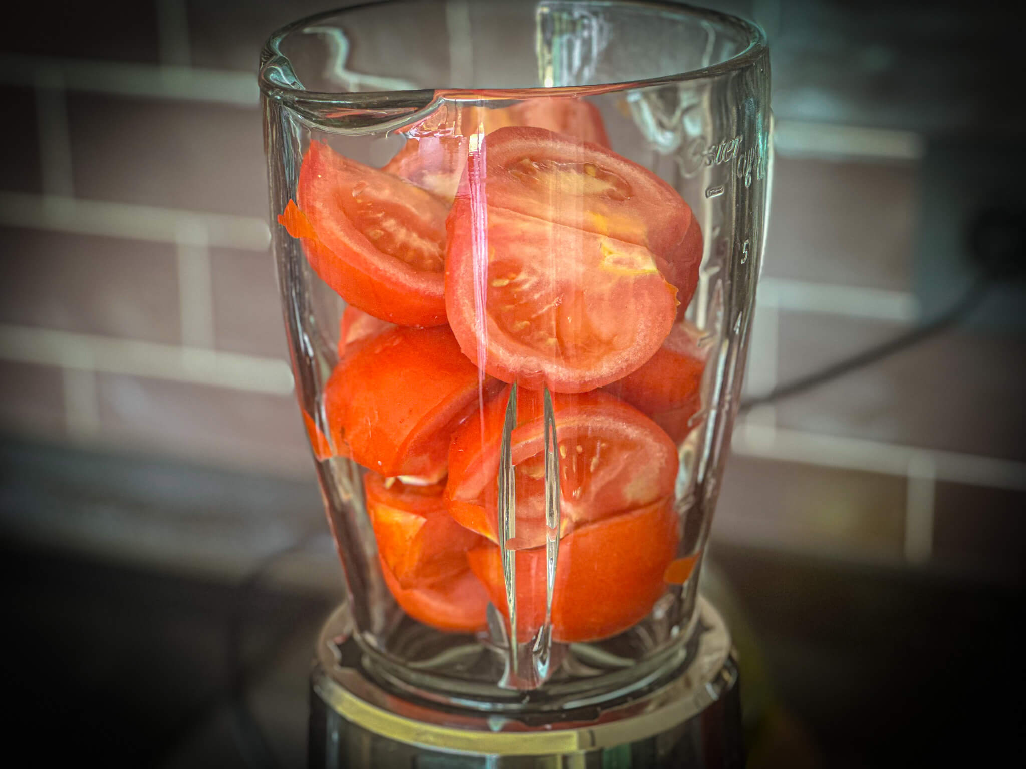 Authentic Salmorejo Cordobés liquefying tomato 1