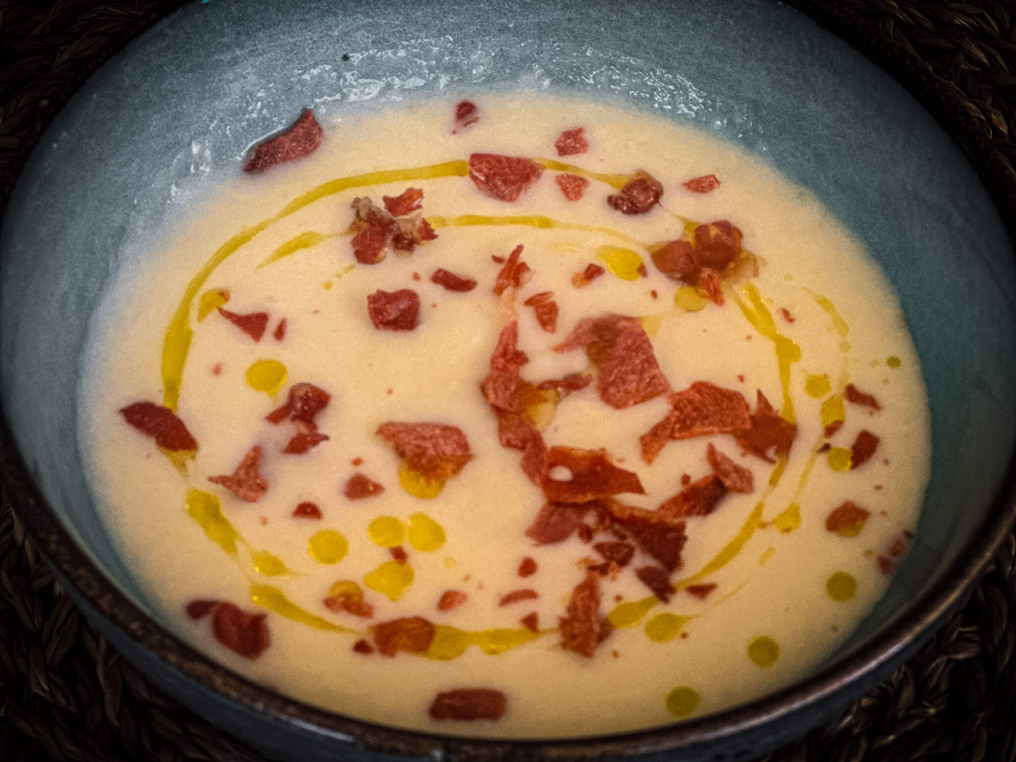 Classic French Vichyssoise plated