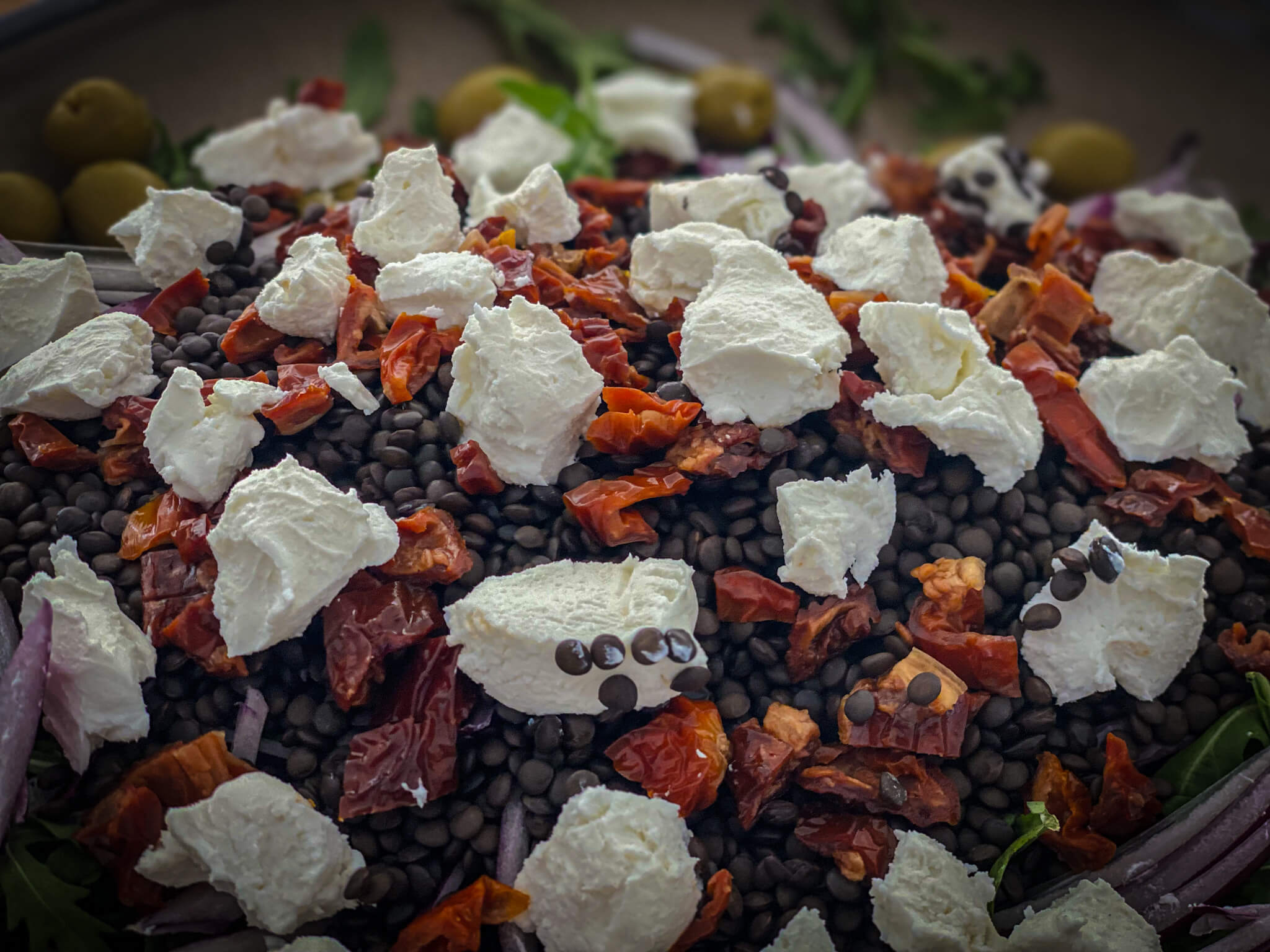 Spanish Caviar Lentil Salad serving plate 1 zoom 2