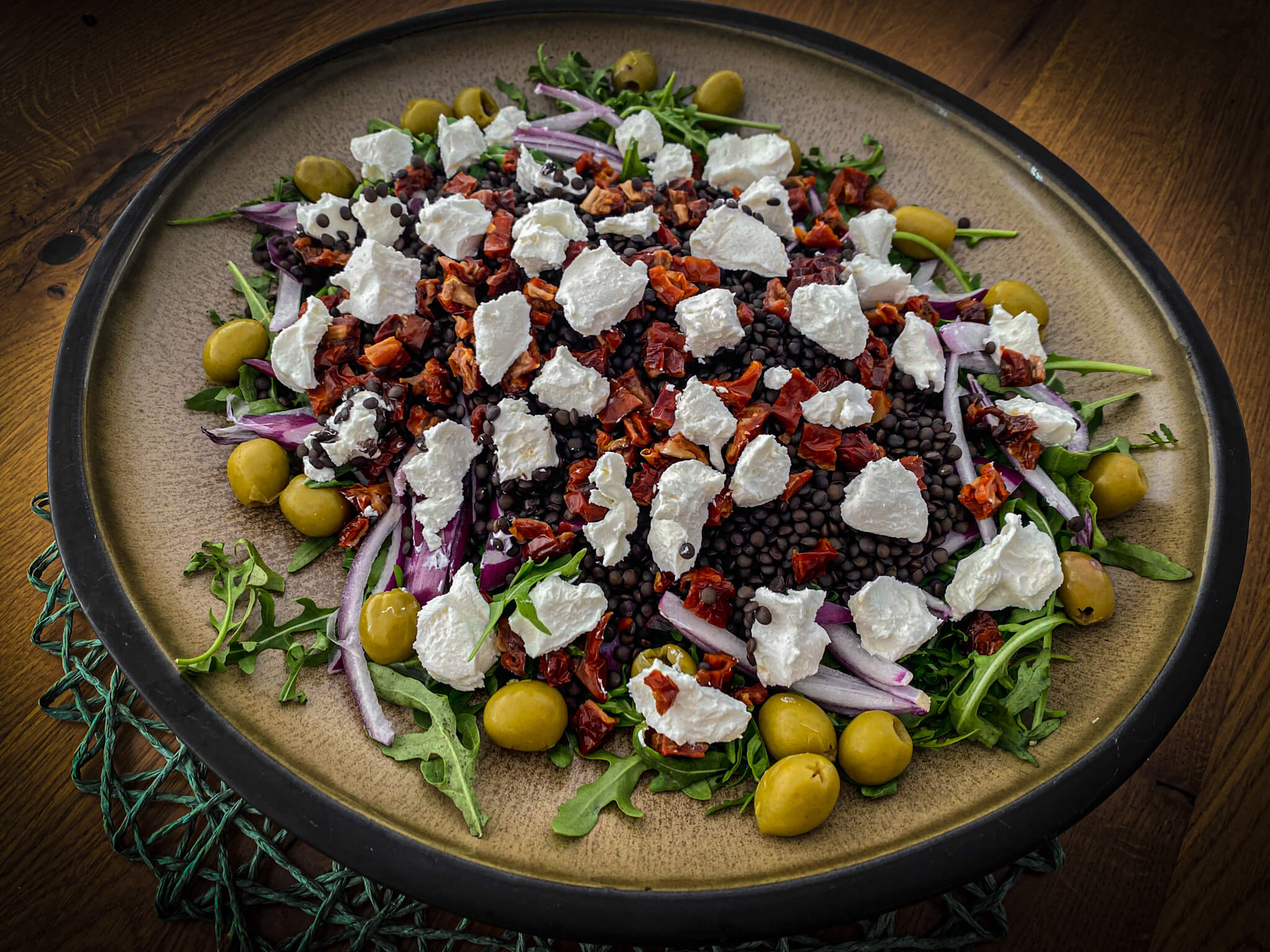 Spanish Caviar Lentil Salad serving plate 3
