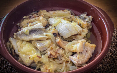 Authentic Spanish Cod with Caramelized Onions (Bacalao Encebollado)