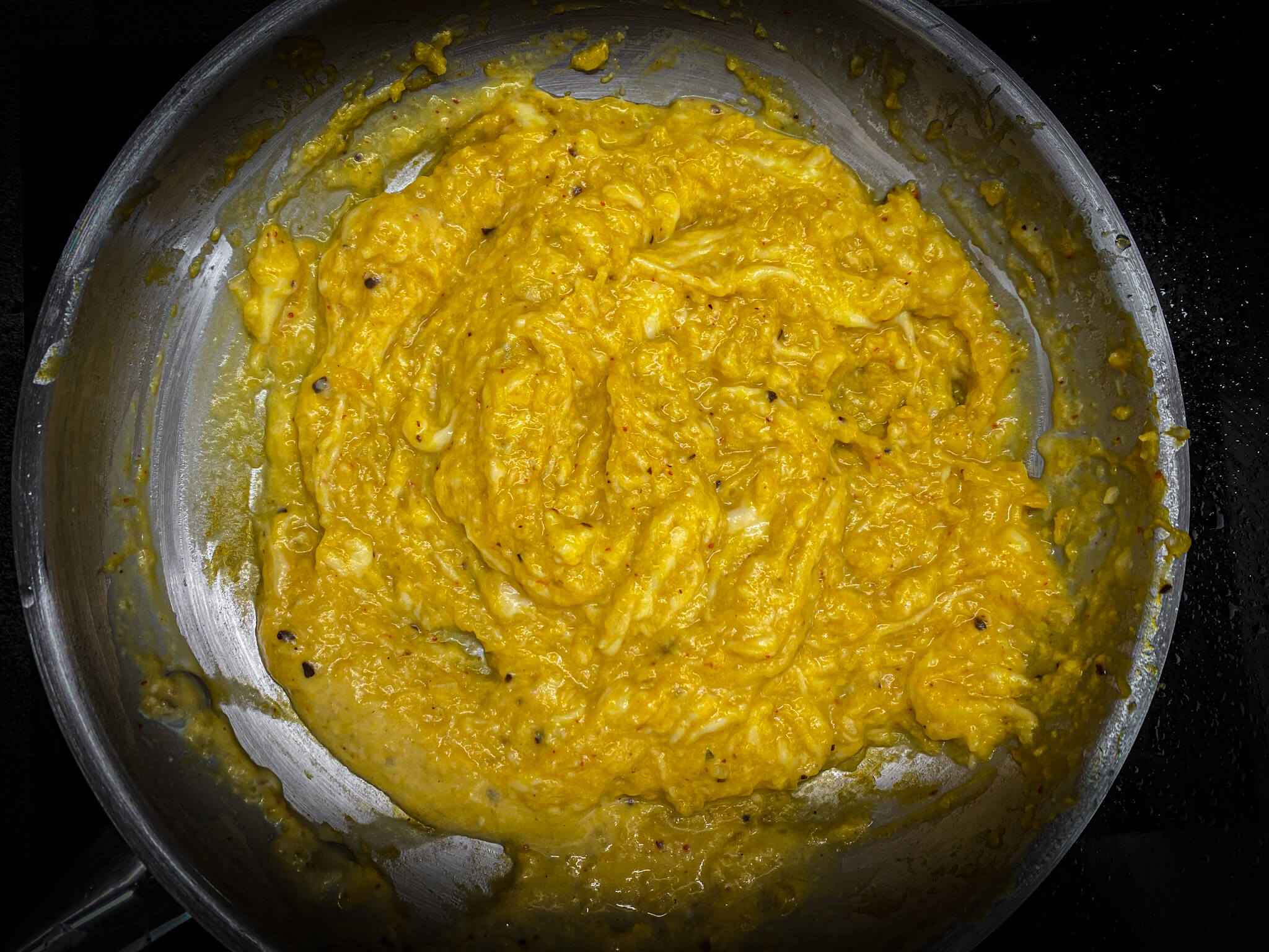 Creamy Pumpkin Radiatori Pasta mix cheese