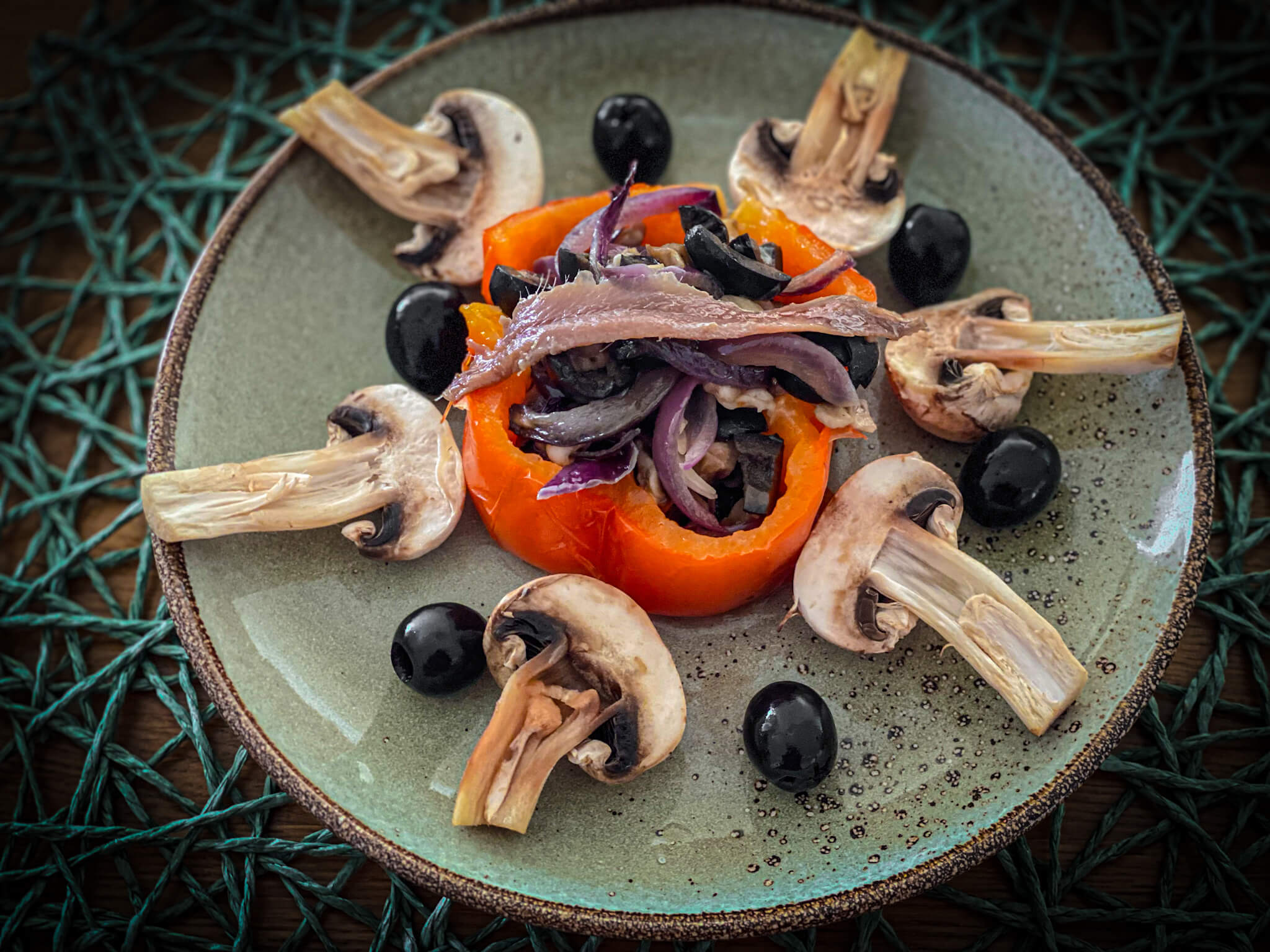 tapa de champiñones