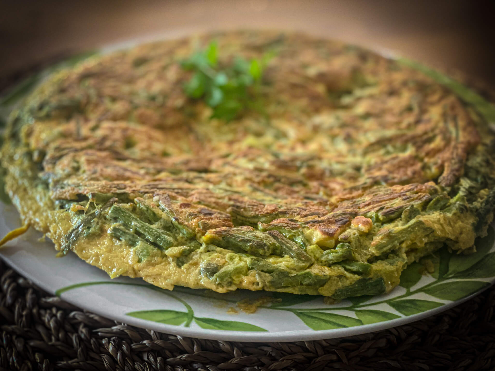 Wild Asparagus Omelette finished