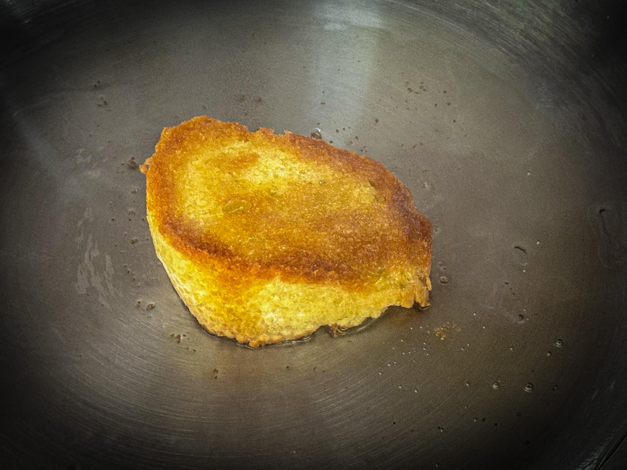 Bacalao a la vizcaina fried bread
