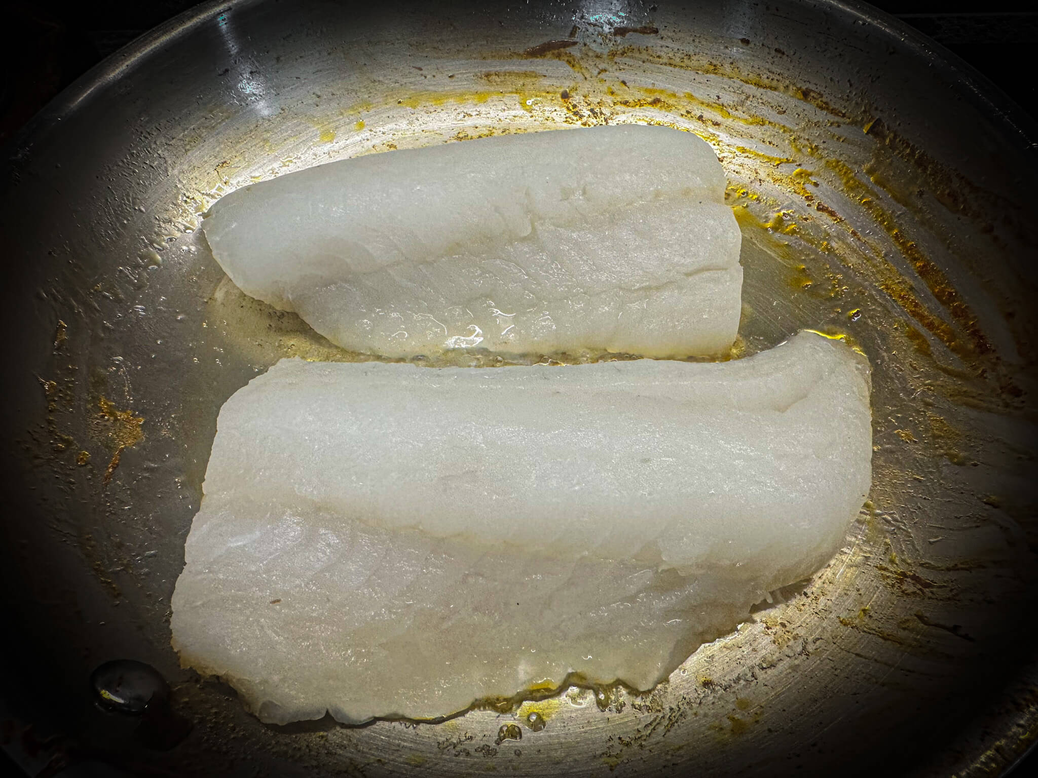 Bacalao a la vizcaina friyng cod