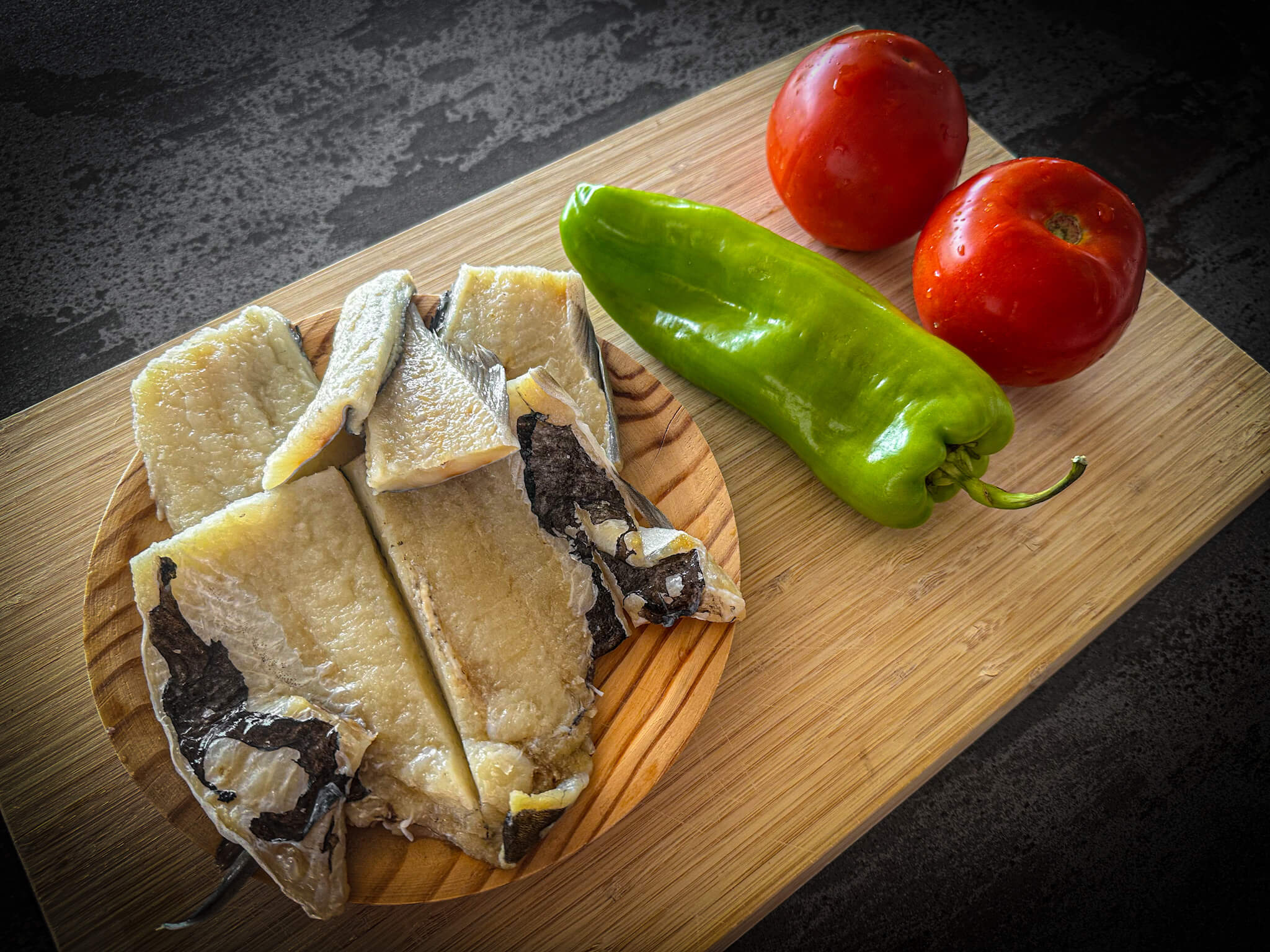 Catalan Esqueixat ingredients prepared