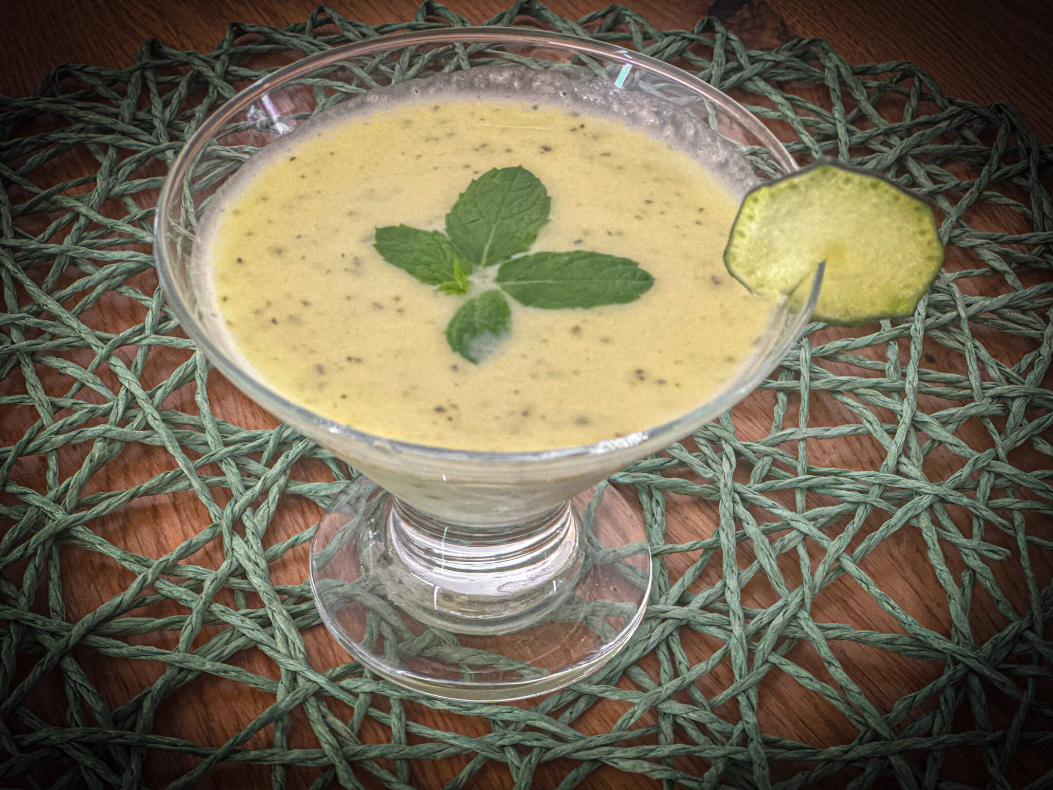 Chilled Zucchini and Leek Soup summer appetizer
