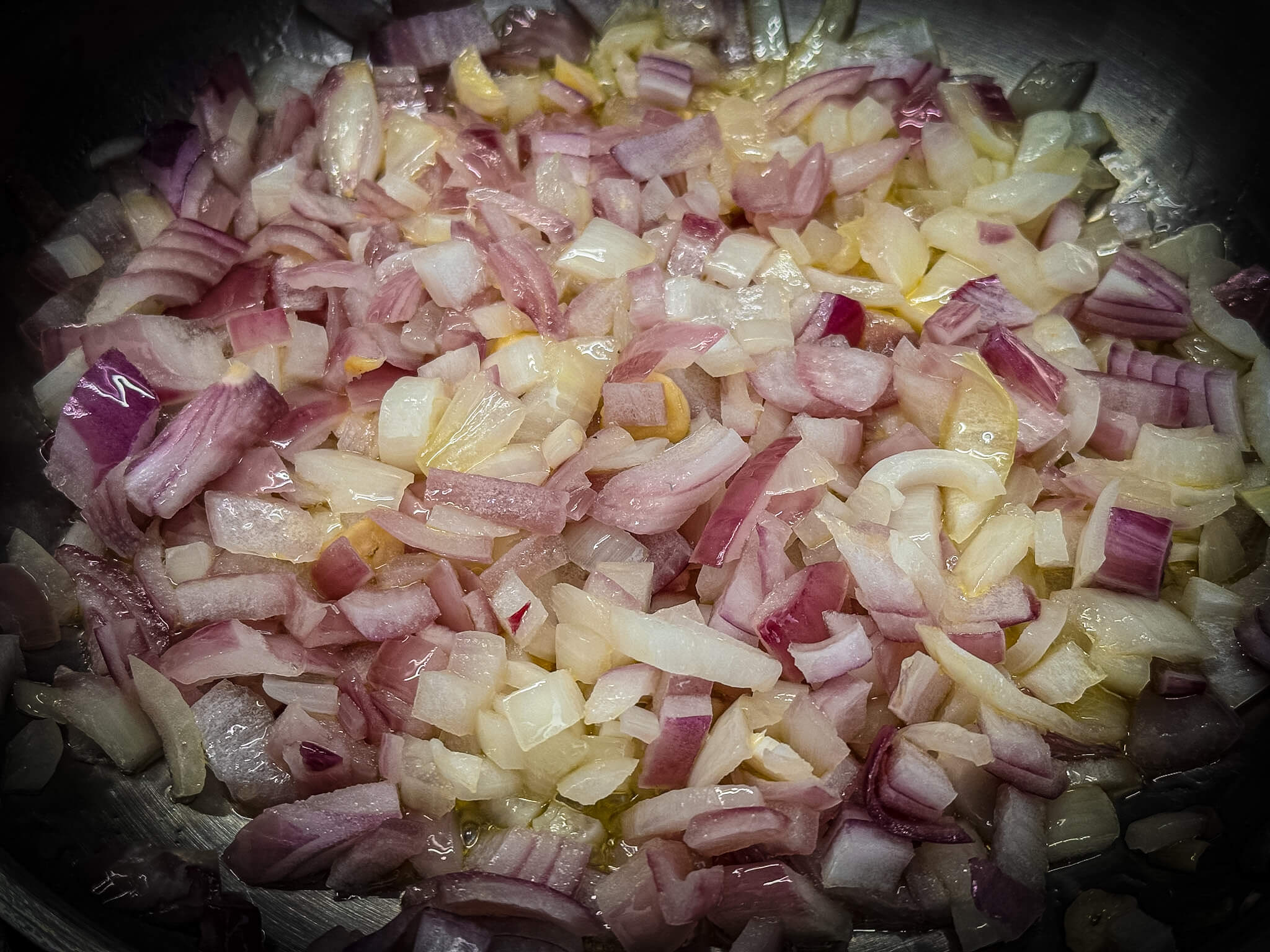 Spanish Cod in Piquillo Pepper Sauce sofrito onion