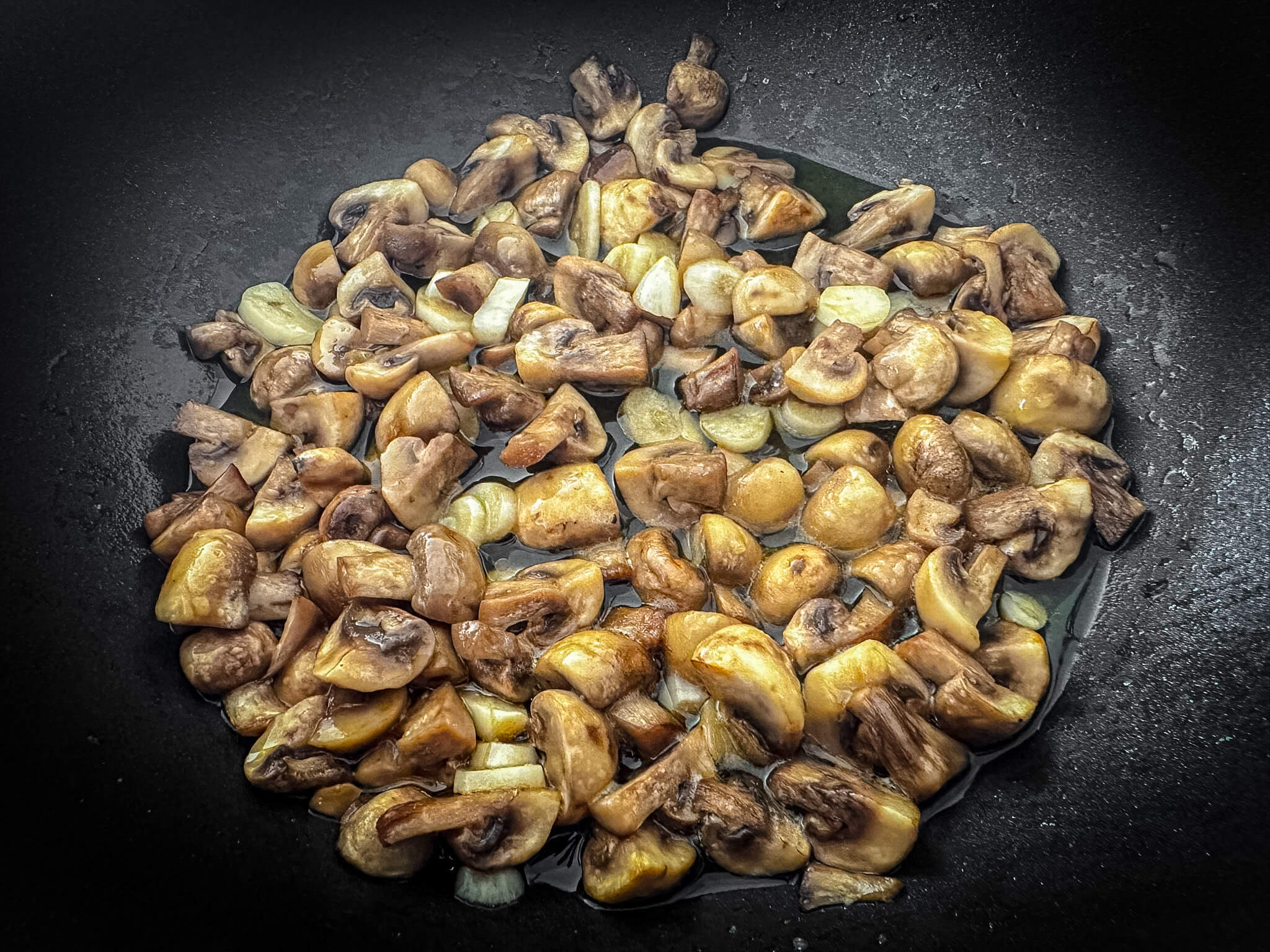Spanish Garlic Mushrooms cooked