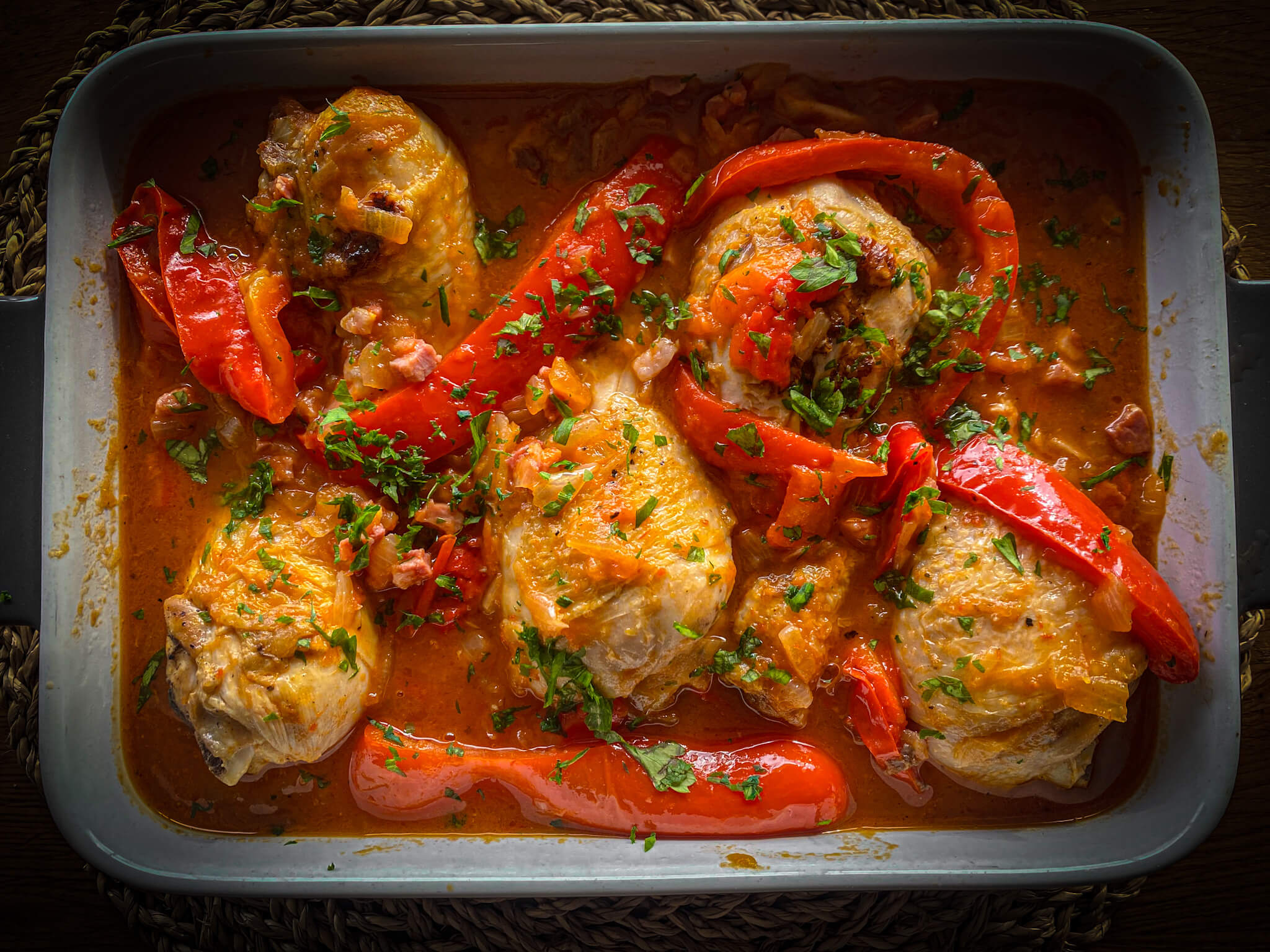 pollo al chilindron prepared picture