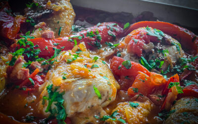 Pollo al Chilindrón: Authentic Spanish Chicken with Peppers and Ham